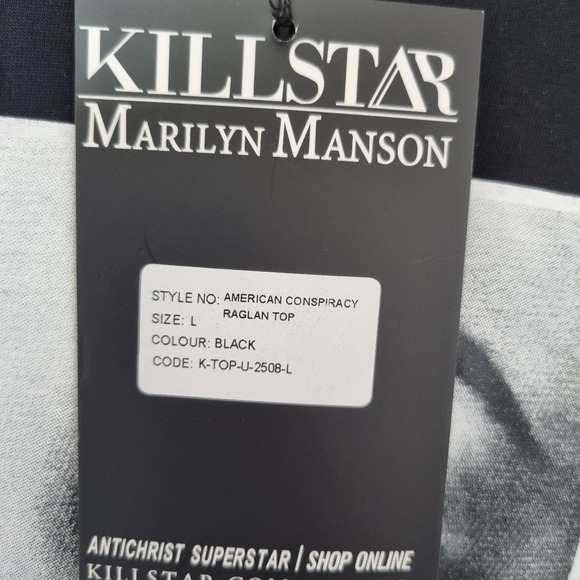 Killstar x marylin manson American conspiracy tee Size L - Picture 5 of 7